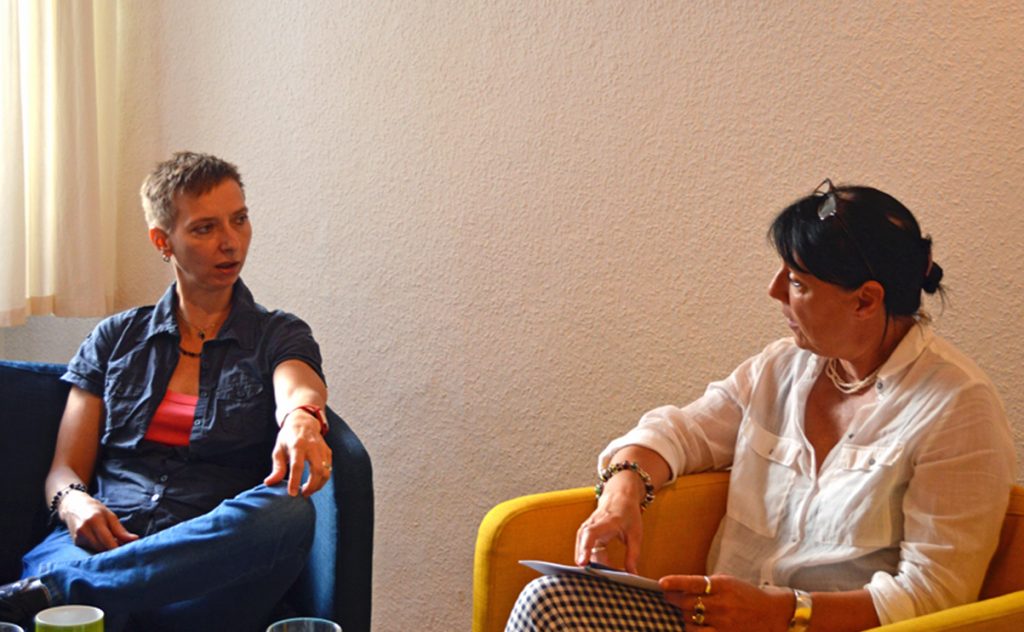 Gespräch im Beratungszentrum mit Halina Wawzyniak zur Reform des Sexualstrafrechts